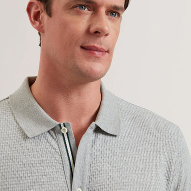 Men's CONNYR-SS Regular Button Through Polo