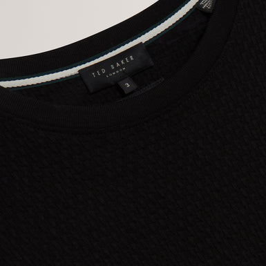 Mens CURLYS-SS Regular Textured T-shirt