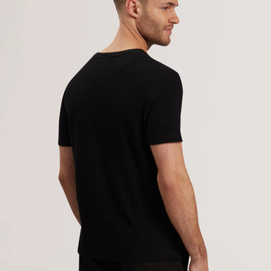 Mens CURLYS-SS Regular Textured T-shirt