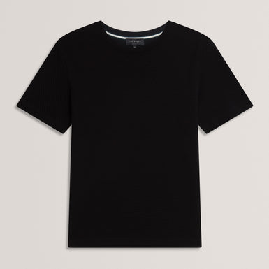 Mens CURLYS-SS Regular Textured T-shirt