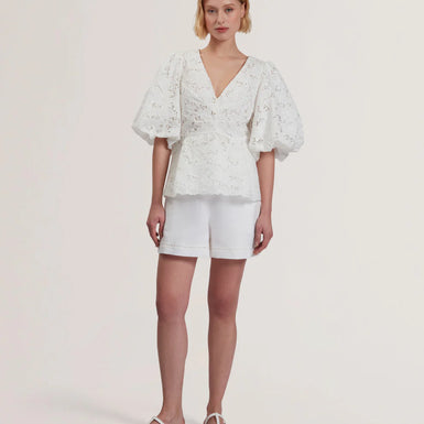 Womens ELLARI-Balloon Sleeve Top