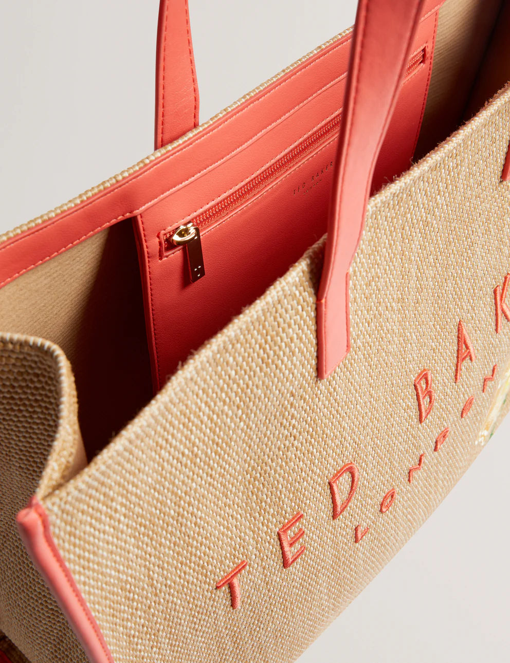 Women's FLORAFF-Floral Applique Extra Large Icon Bag