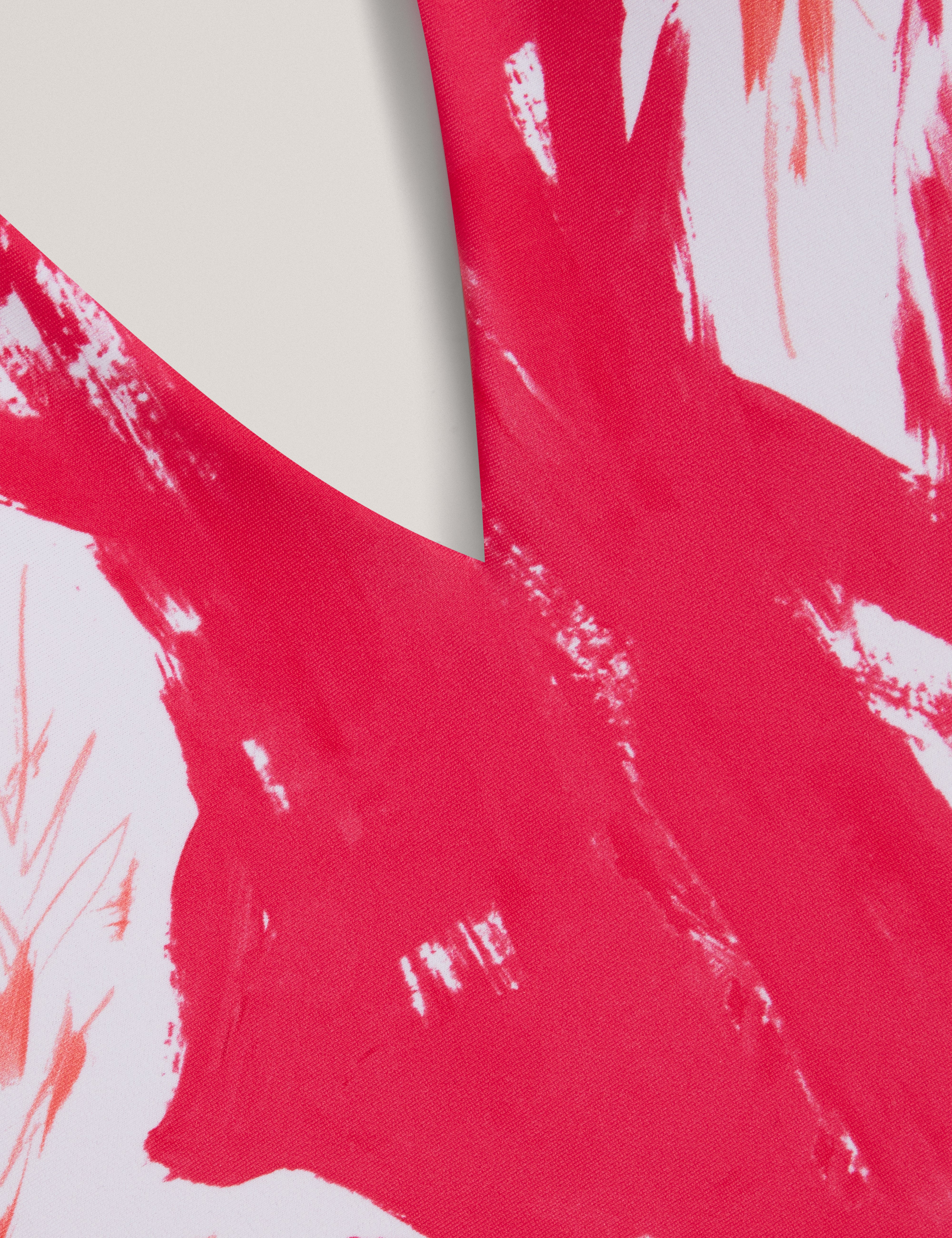 Women's GENEVEE-Printed Plunge Halter Neck Swimsuit