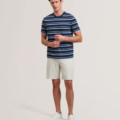 Men's GORANO-SS Textured Striped T-Shirt