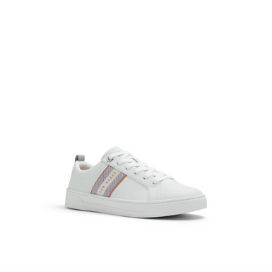 Women's Baily-Webbing Cupsole Trainer White-Purp