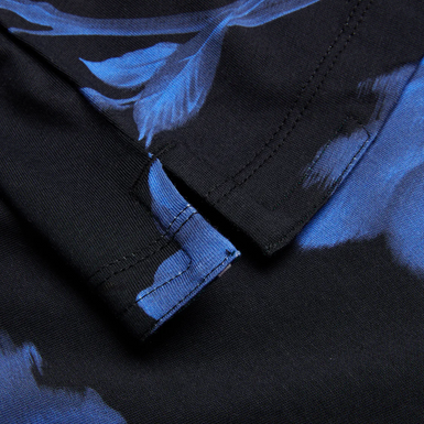 Men's Vendis-Ss Regular Fit Floral Printed T-Shirt Navy