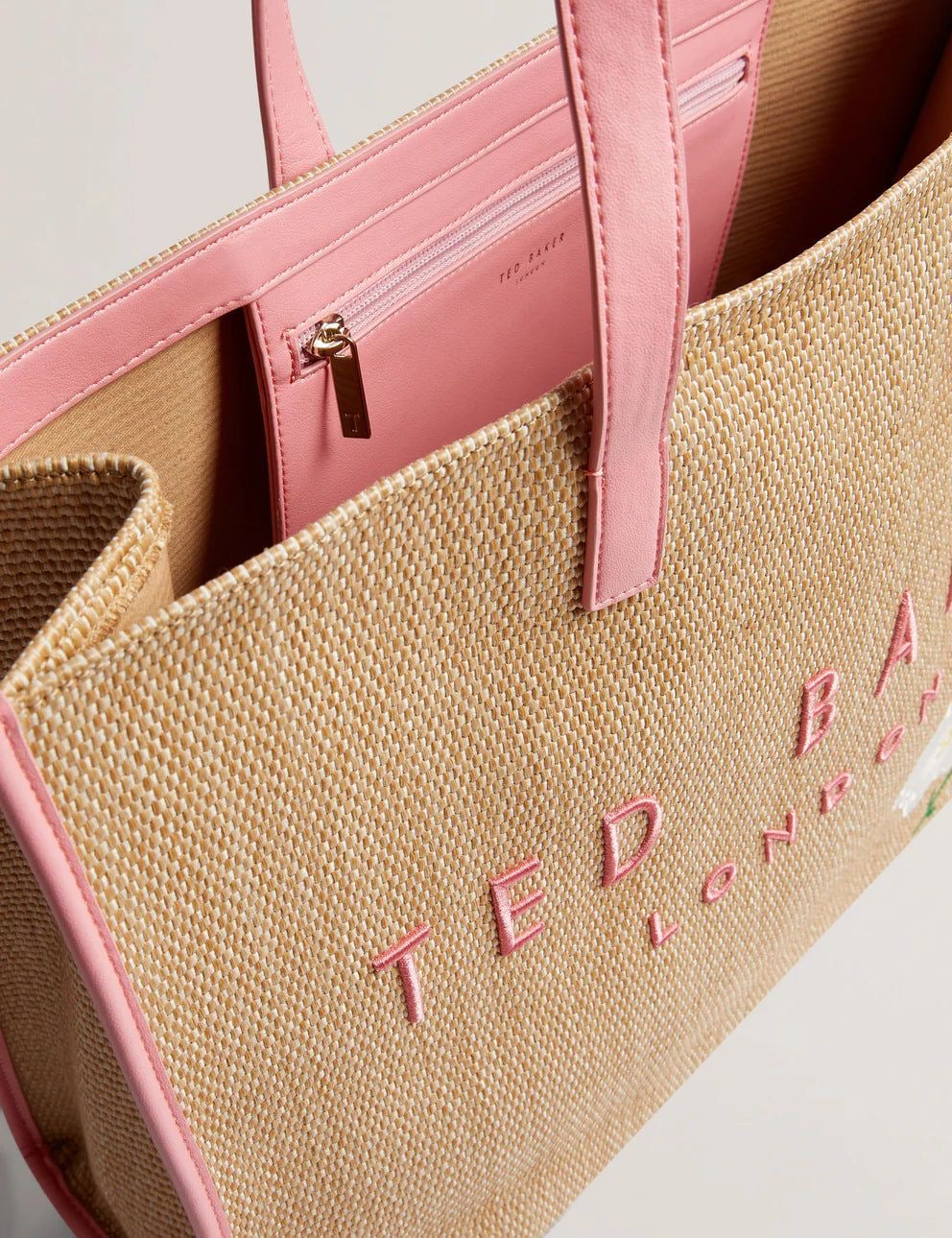 Women's FLORAFF-Floral Applique Extra Large Icon Bag