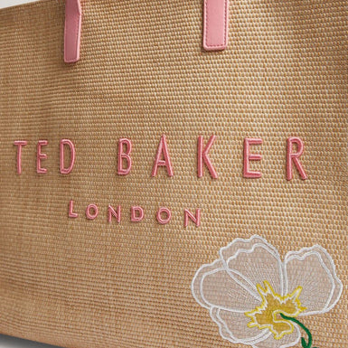 Women's FLORAFF-Floral Applique Extra Large Icon Bag