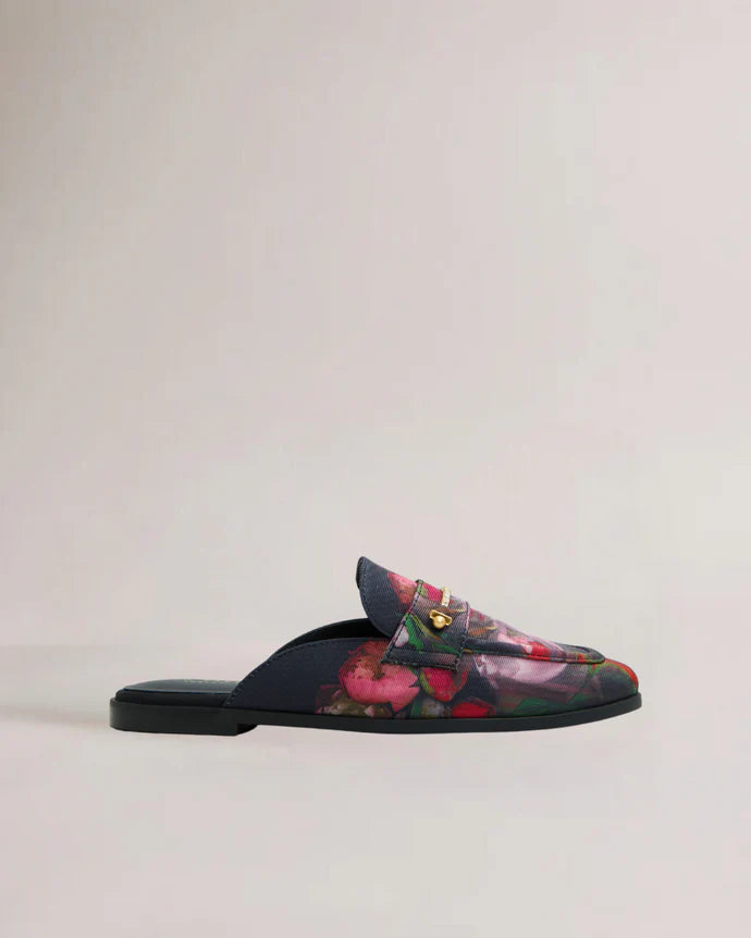 Women's ZOLAAA-Flat Mule Loafer with Signatu