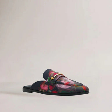 Women's ZOLAAA-Flat Mule Loafer with Signatu