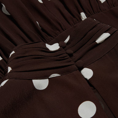 Women's JUTUVA-Scarf Detail Sleeveless Mini Dress Dk-Brown