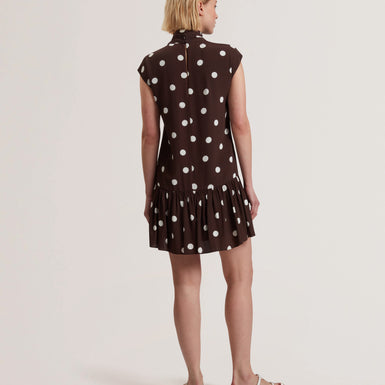 Women's JUTUVA-Scarf Detail Sleeveless Mini Dress Dk-Brown