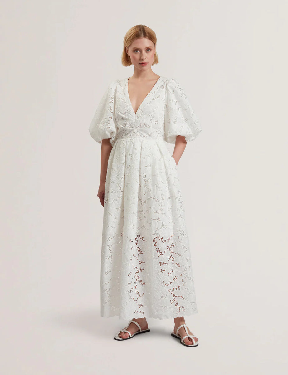 Womens KEETIA-Balloon Sleeve Midi Dress – Poseidon Brands (Pty) Ltd