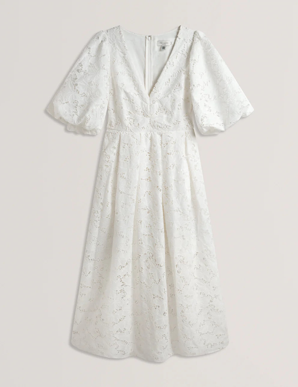 Womens KEETIA-Balloon Sleeve Midi Dress