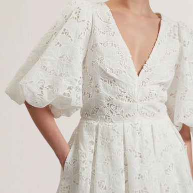 Womens KEETIA-Balloon Sleeve Midi Dress