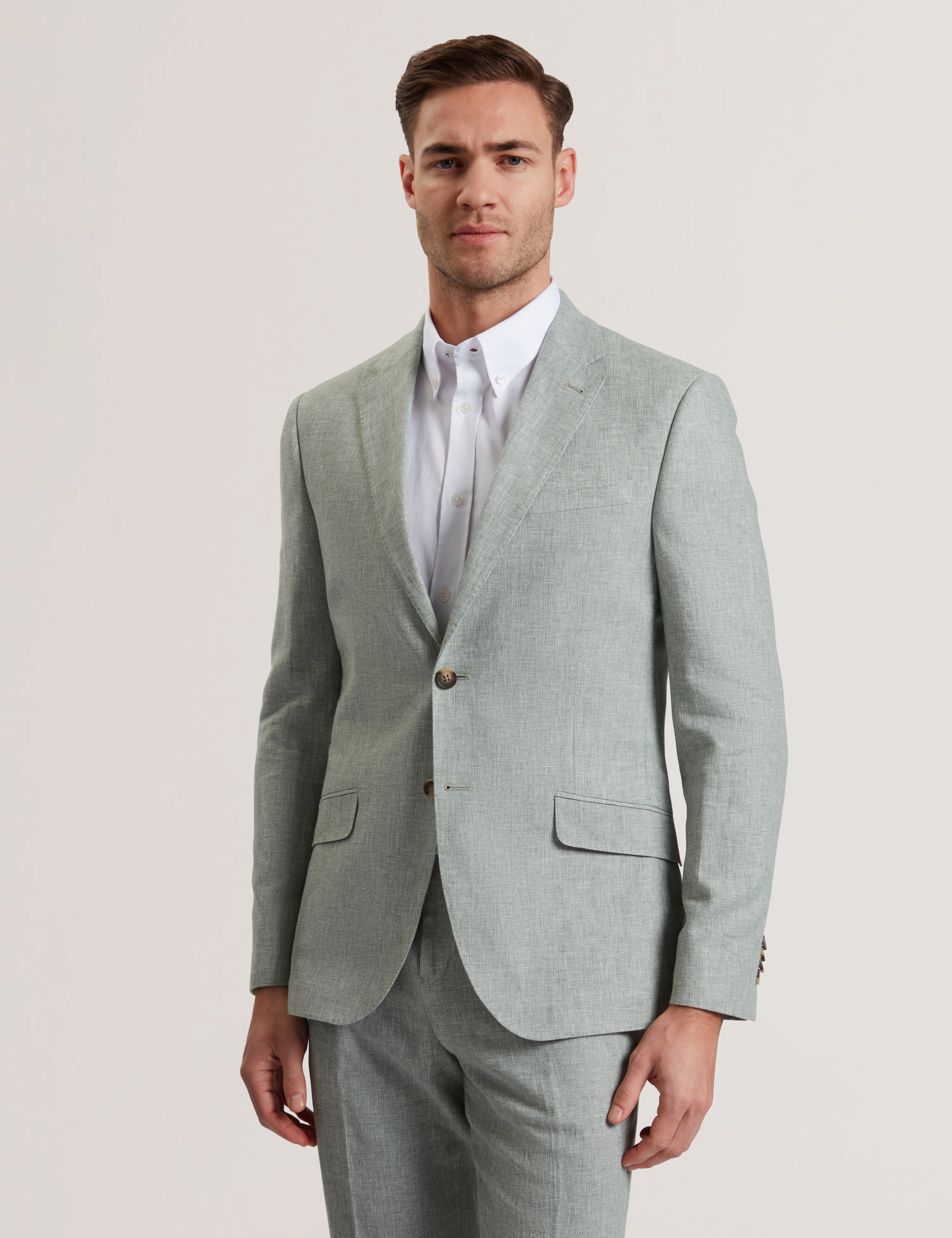 Men's KENLEYJ-Stretch Linen Blazer Lt-Green