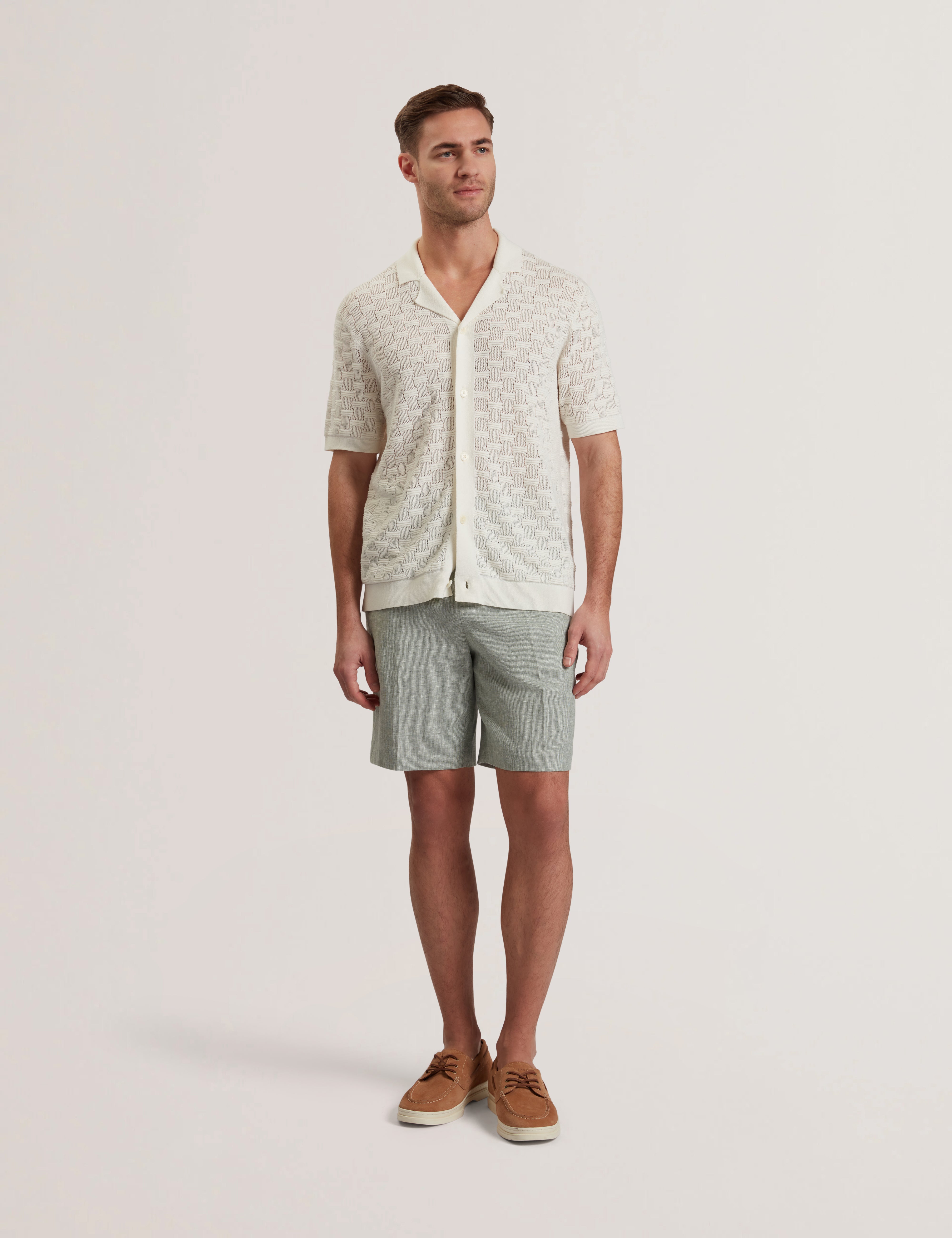 Men's KENLEYS-Stretch Linen Short