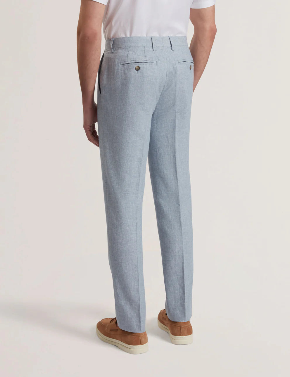 Mens KENLEYT-Stretch Linen Trouser