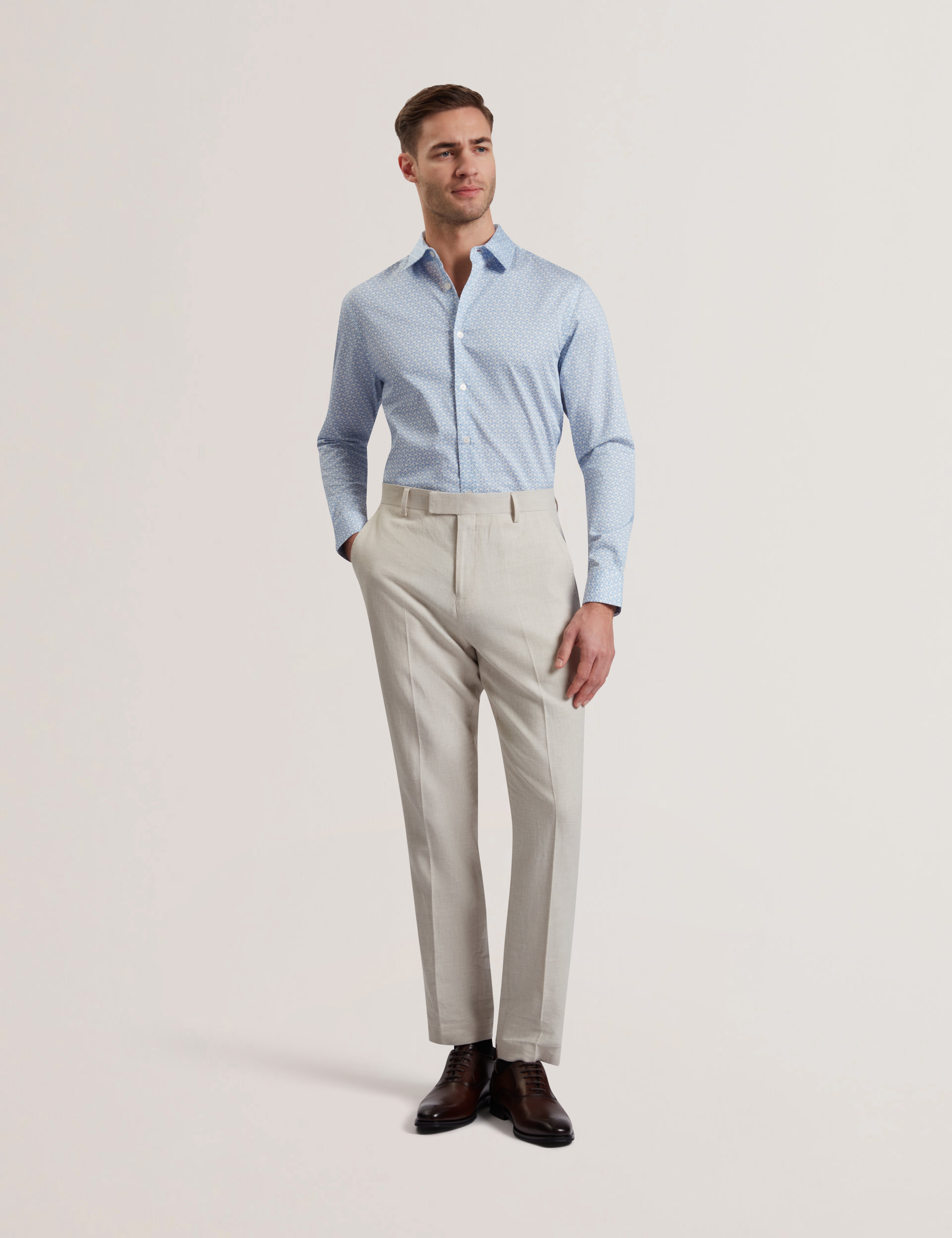 Men's KENLEYT-Stretch Linen Trouser