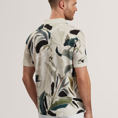 Men's KIVEM-SS Cotton Floral Print Polo