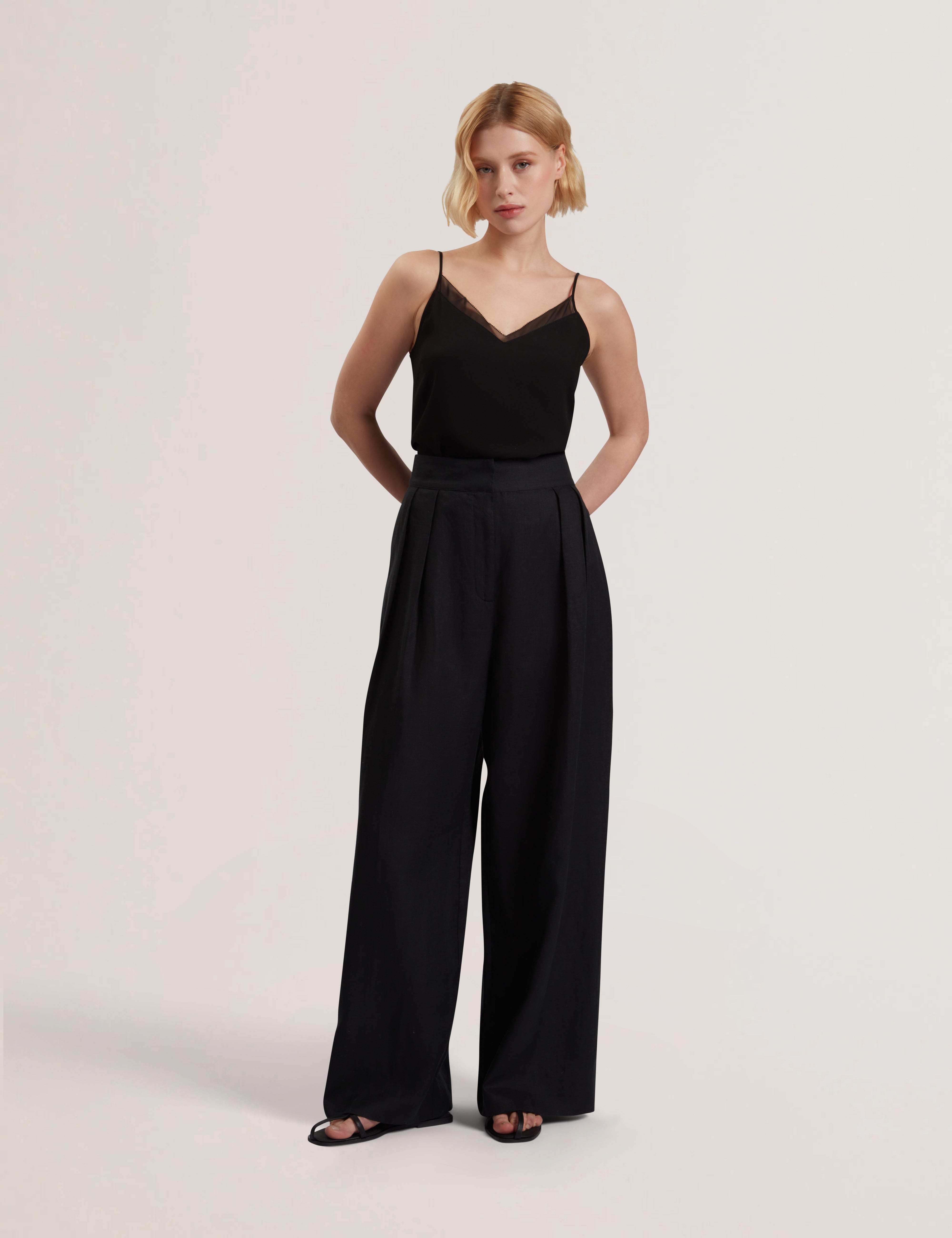 Women's KYFAAT-Tailored Linen High Waisted