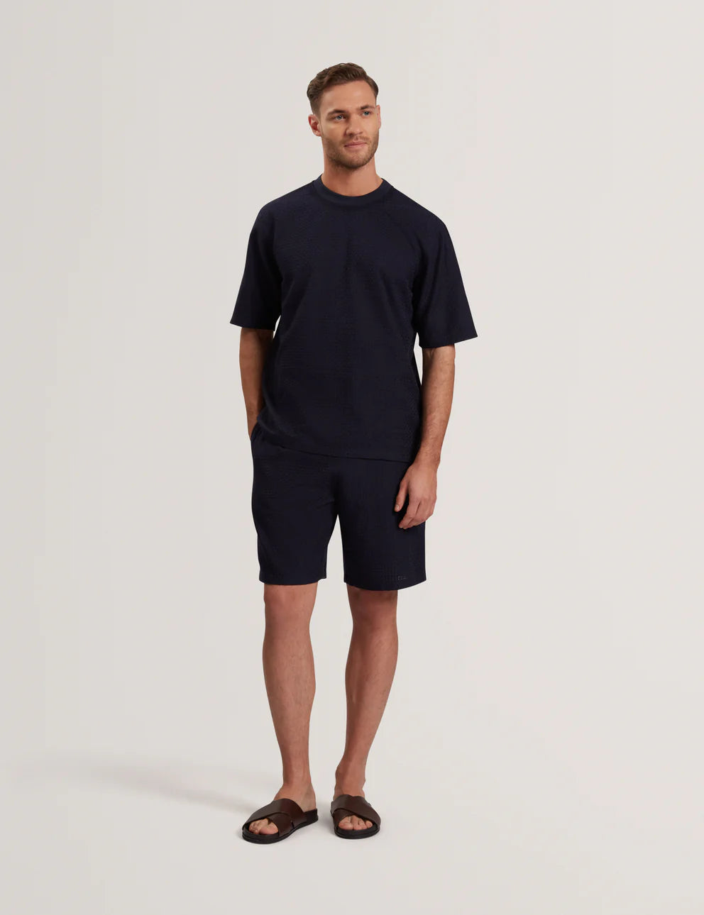 Mens KYLARS Basket-weave T-Shirt