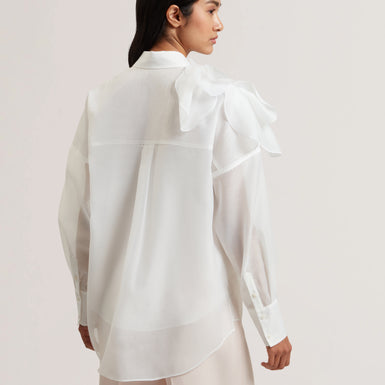 Women's LANYAA-Organza Corsage Oversized Shirt
