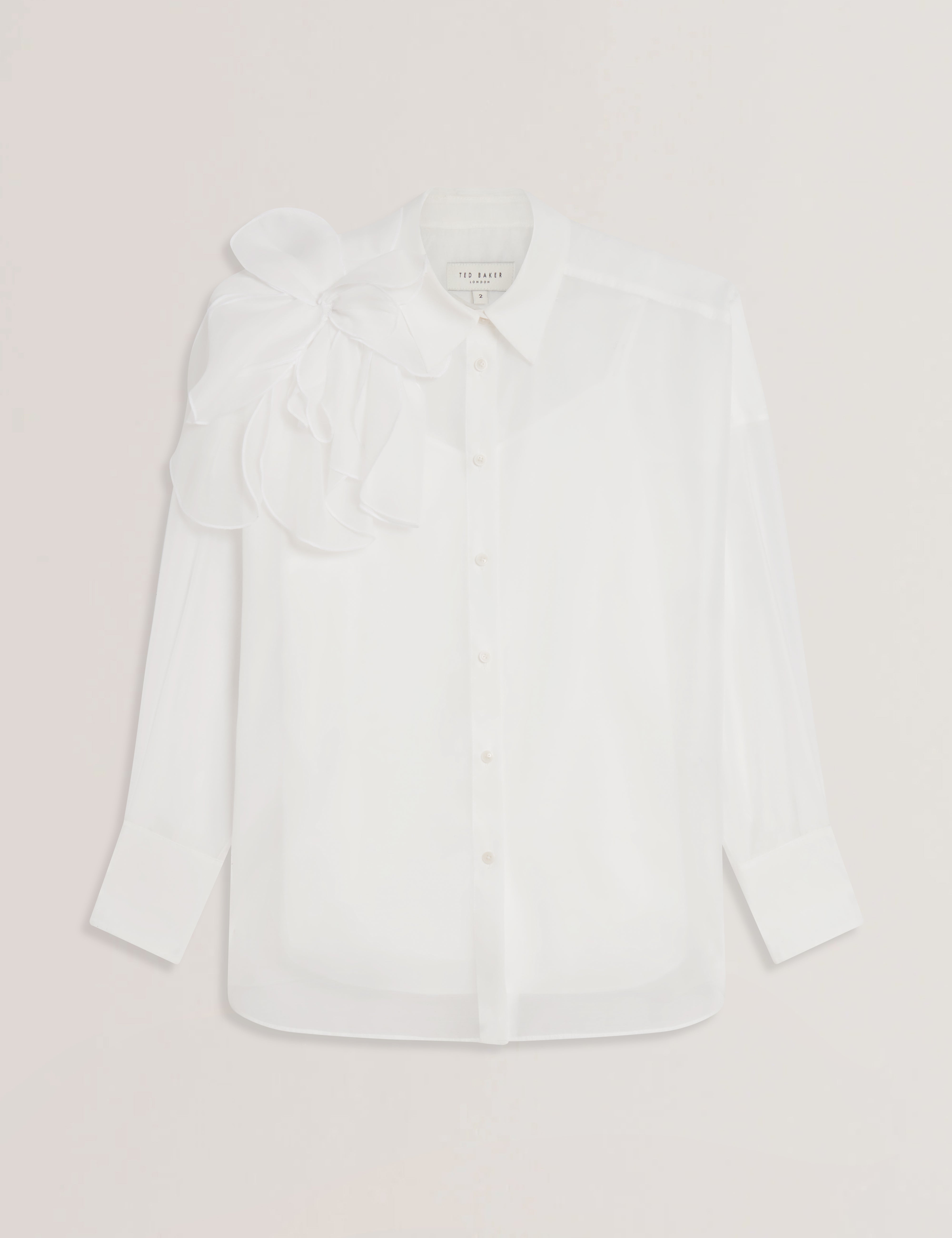 Women's LANYAA-Organza Corsage Oversized Shirt
