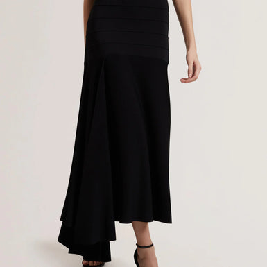 Women's LAURRIE-Asymmetric Hem Knitted Skirt