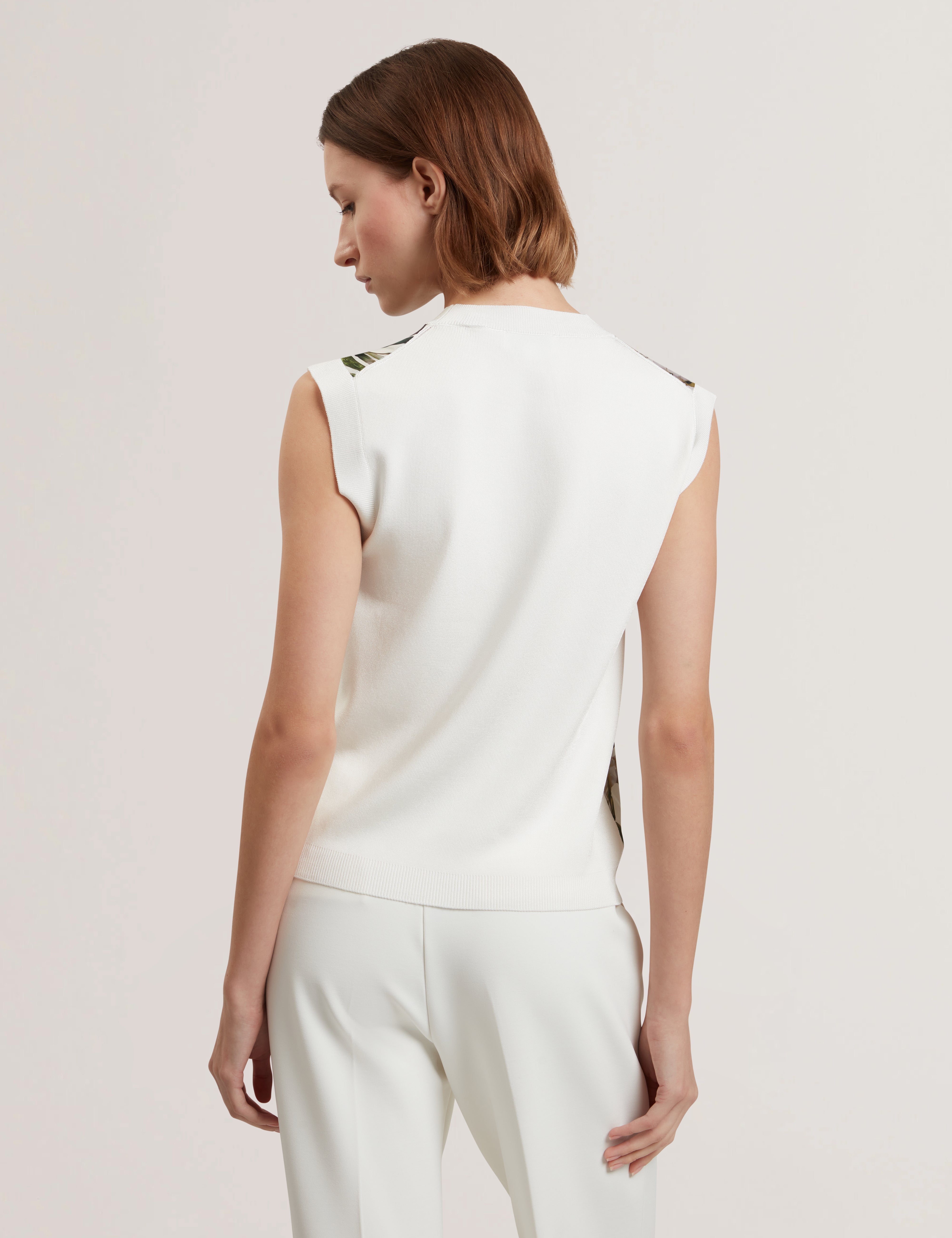 Women's LIILEA-Printed Woven Front Sleeveles