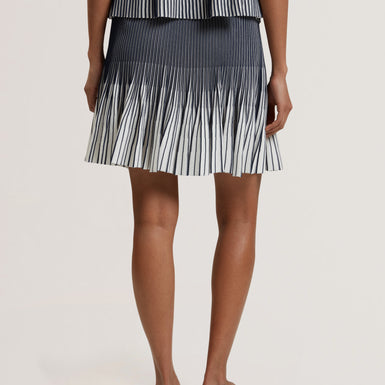 Women's LOTTTII-Flippy Knit Mini Skirt Navy