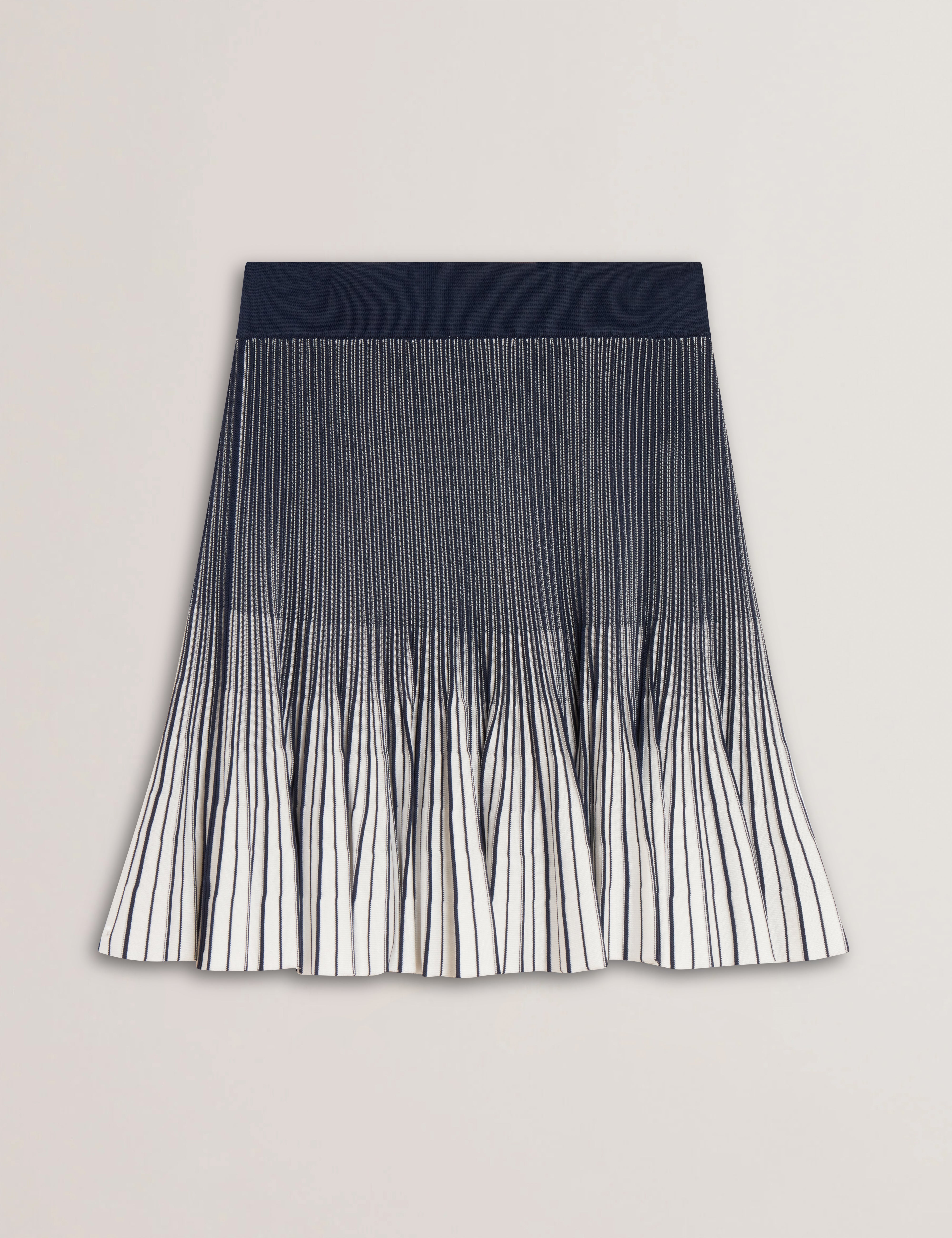 Women's LOTTTII-Flippy Knit Mini Skirt Navy