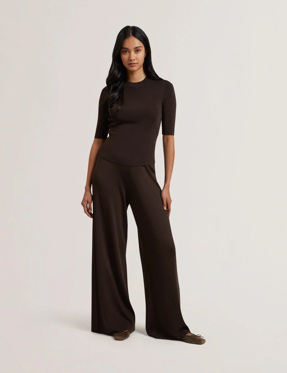 Women's MATILLI-Wide Leg Knit Trouser