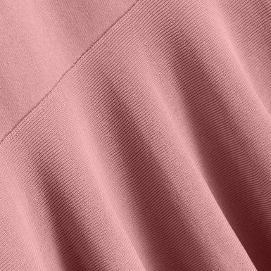 Women's MIYHAA-Knitted Flippy Skirt Sleeveless Midi Dress Mid-Pink