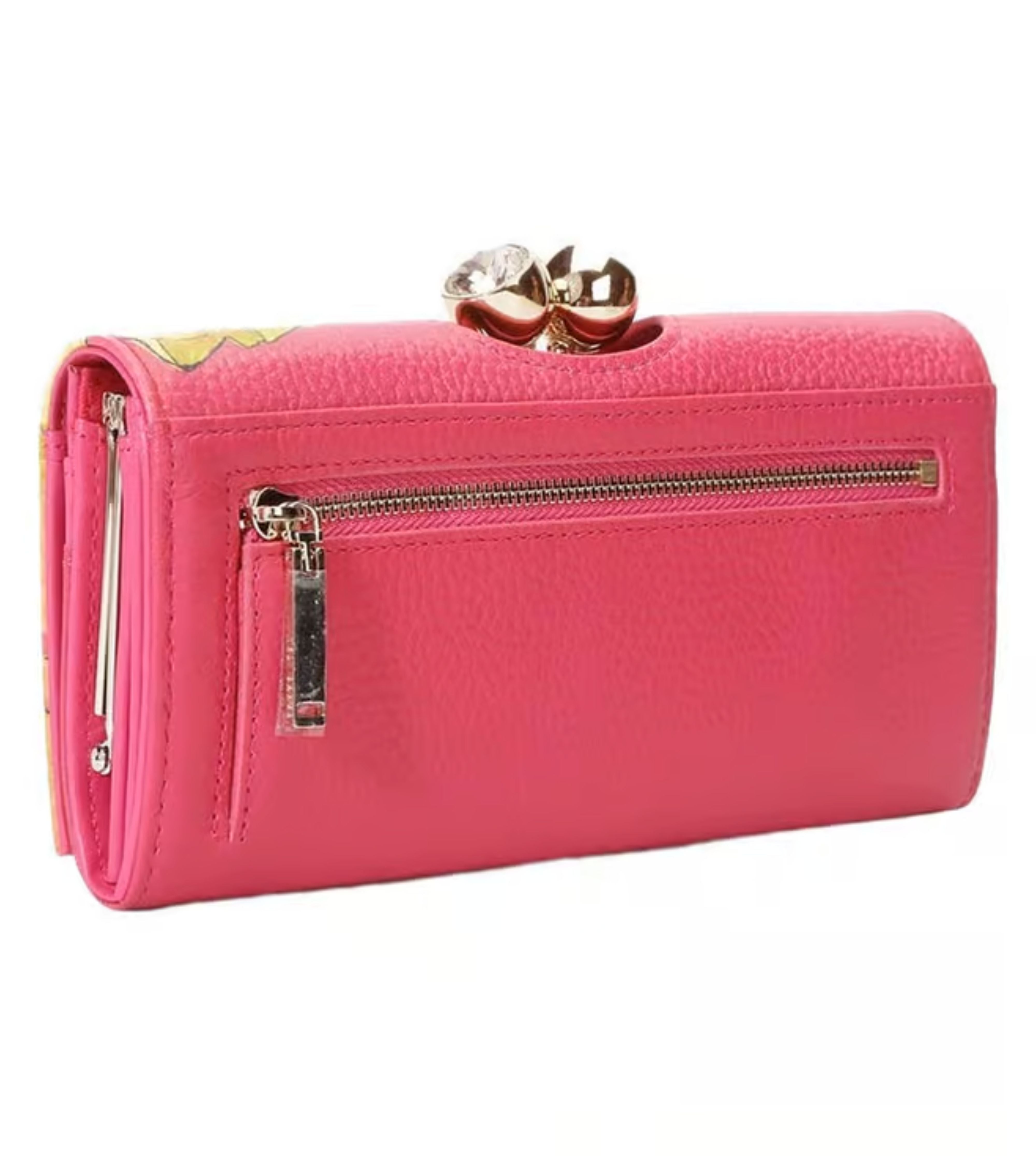 Women's Myliee-Floral Printed Bobble Purse Brt-Pink