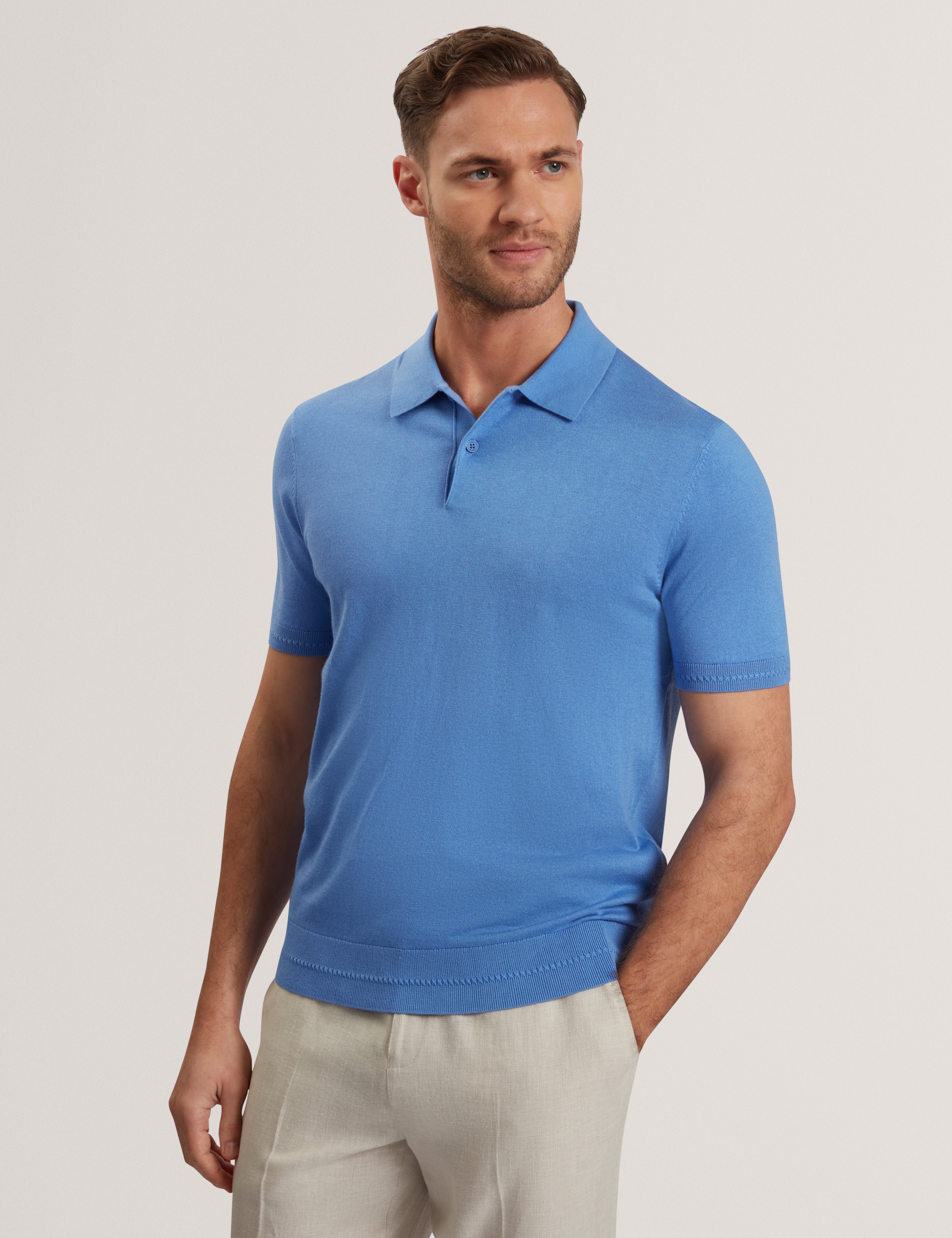 NICKK: SS Silk Cotton Polo