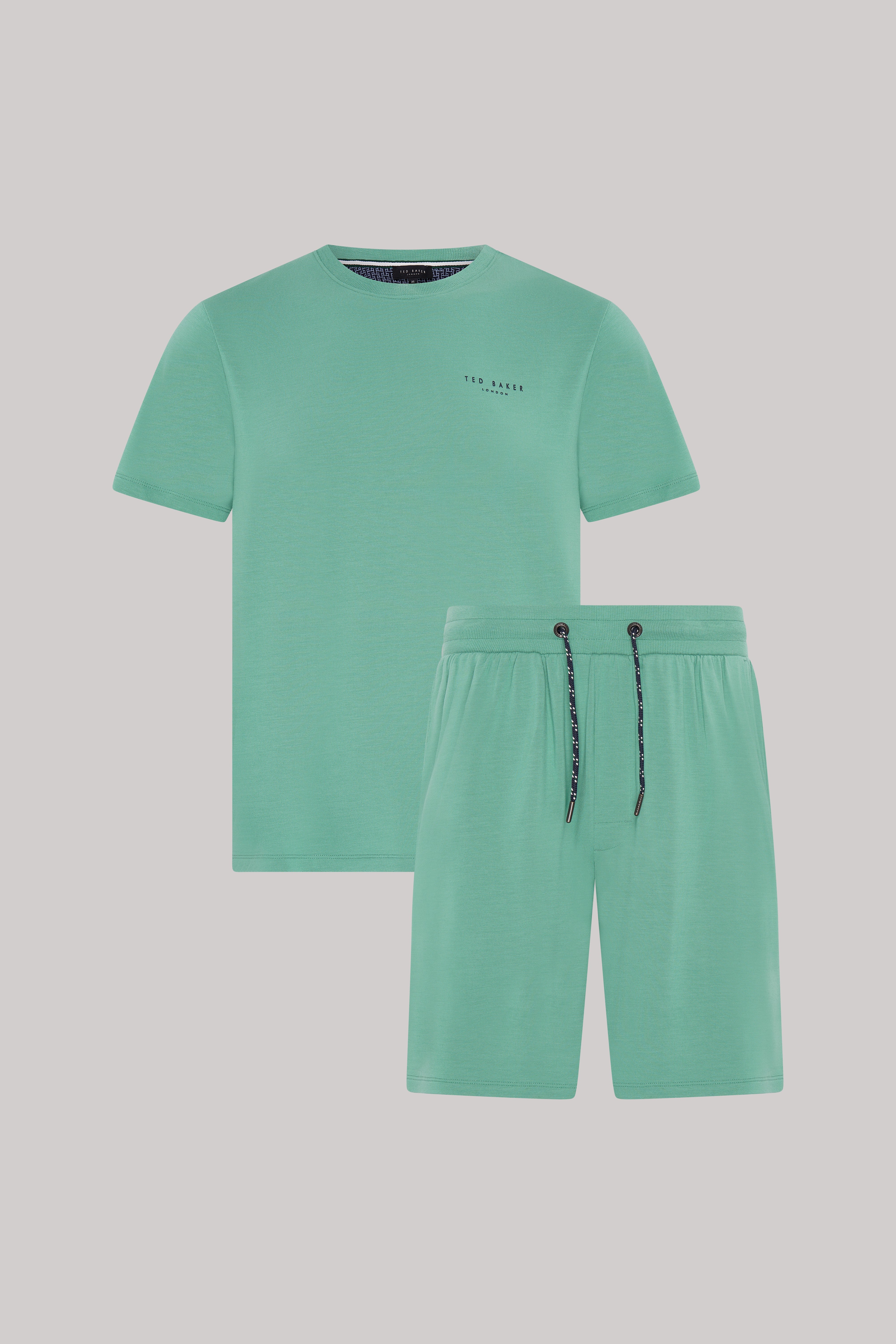 Men's Sleepwear-Modal Top and Short Set