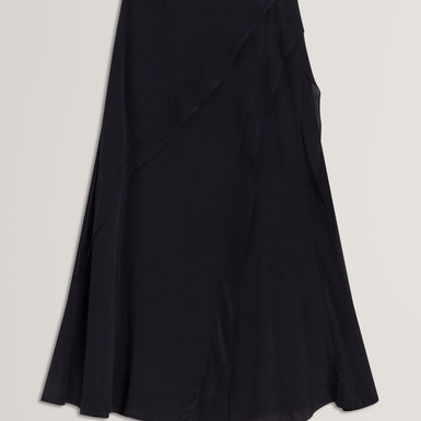 Women's OLWANI-Frill Detail Midi Skirt Navy