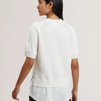 Womens ONZAA-Woven Detailed Raglan Short Sl