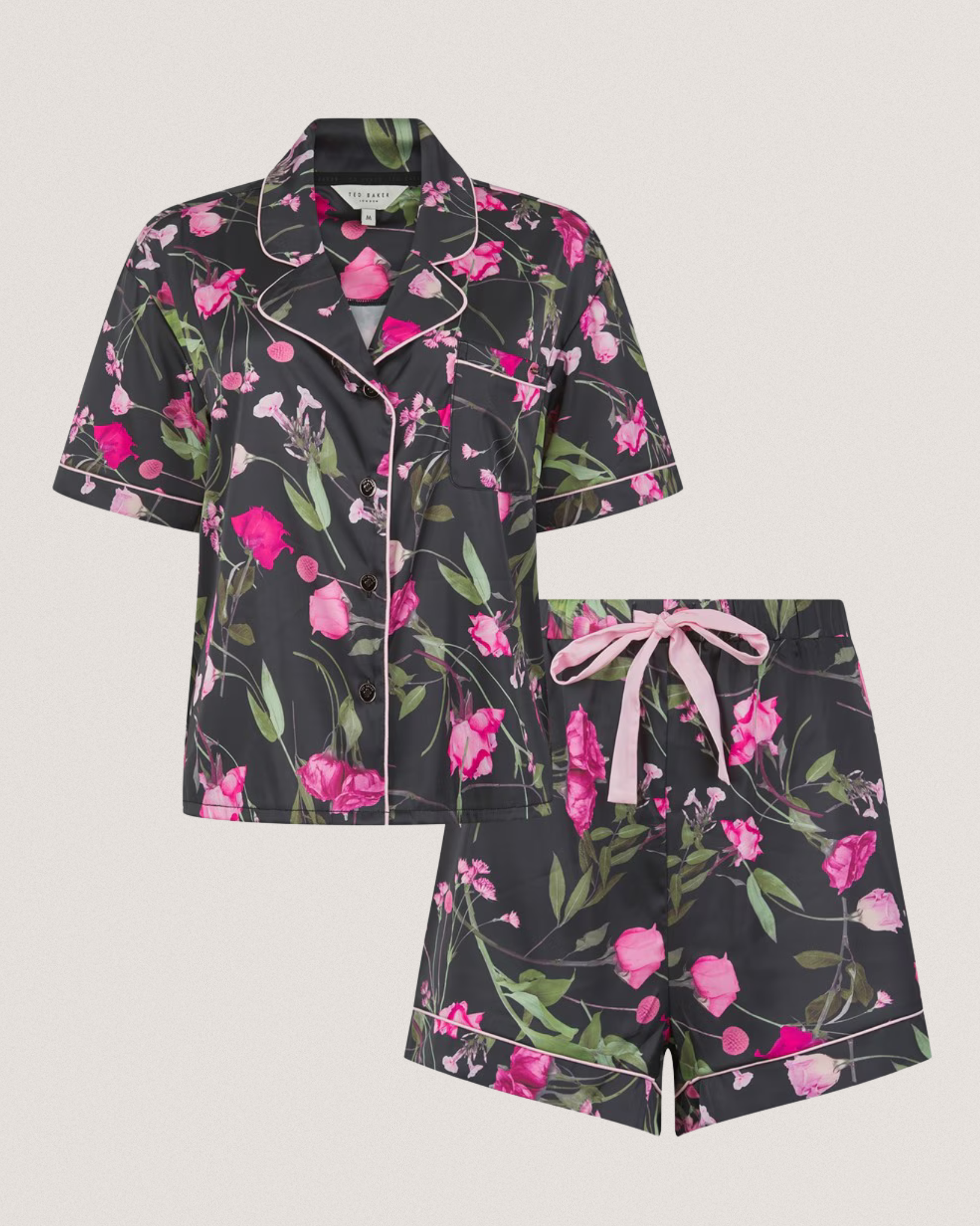 PENNY: Printed Satin Set