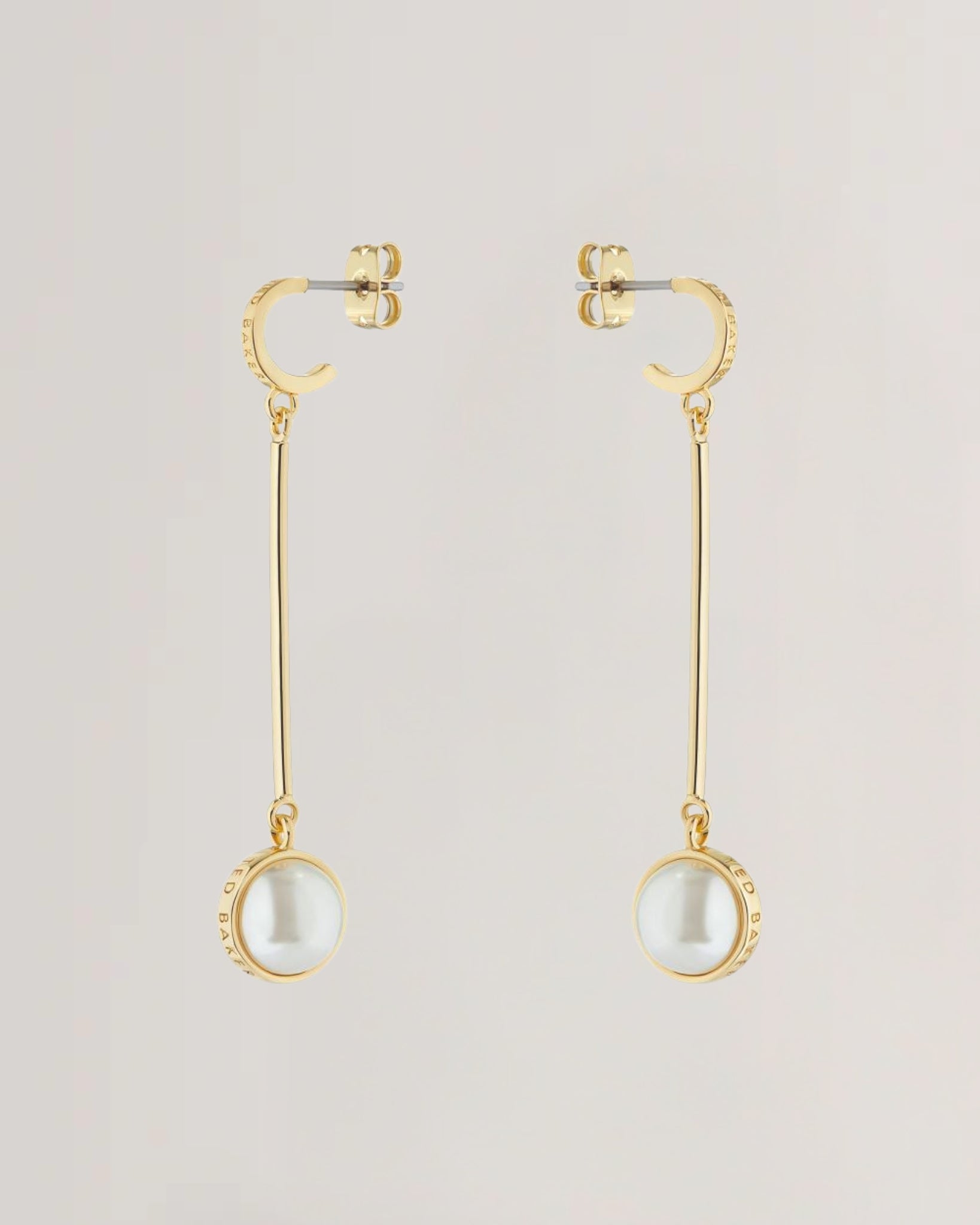 Women's PERLLIE-Logo Pearl Long Drop Earrings