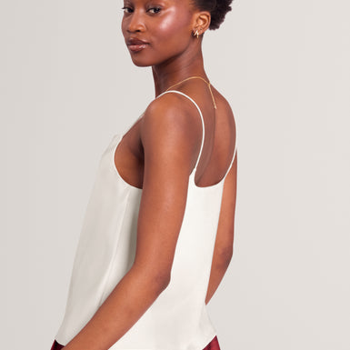 KITI: Satin Cowl Neck Cami Top