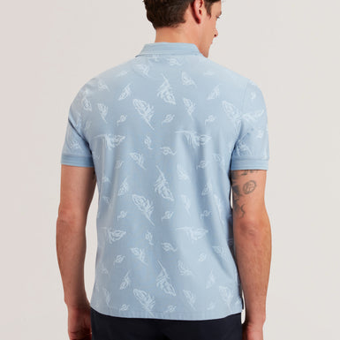 Men's NEYACK-SS Feather Jacquard Zip Polo