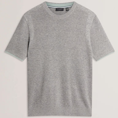 Men's VOISIN-SS Mixed Ribbed T-Shirt