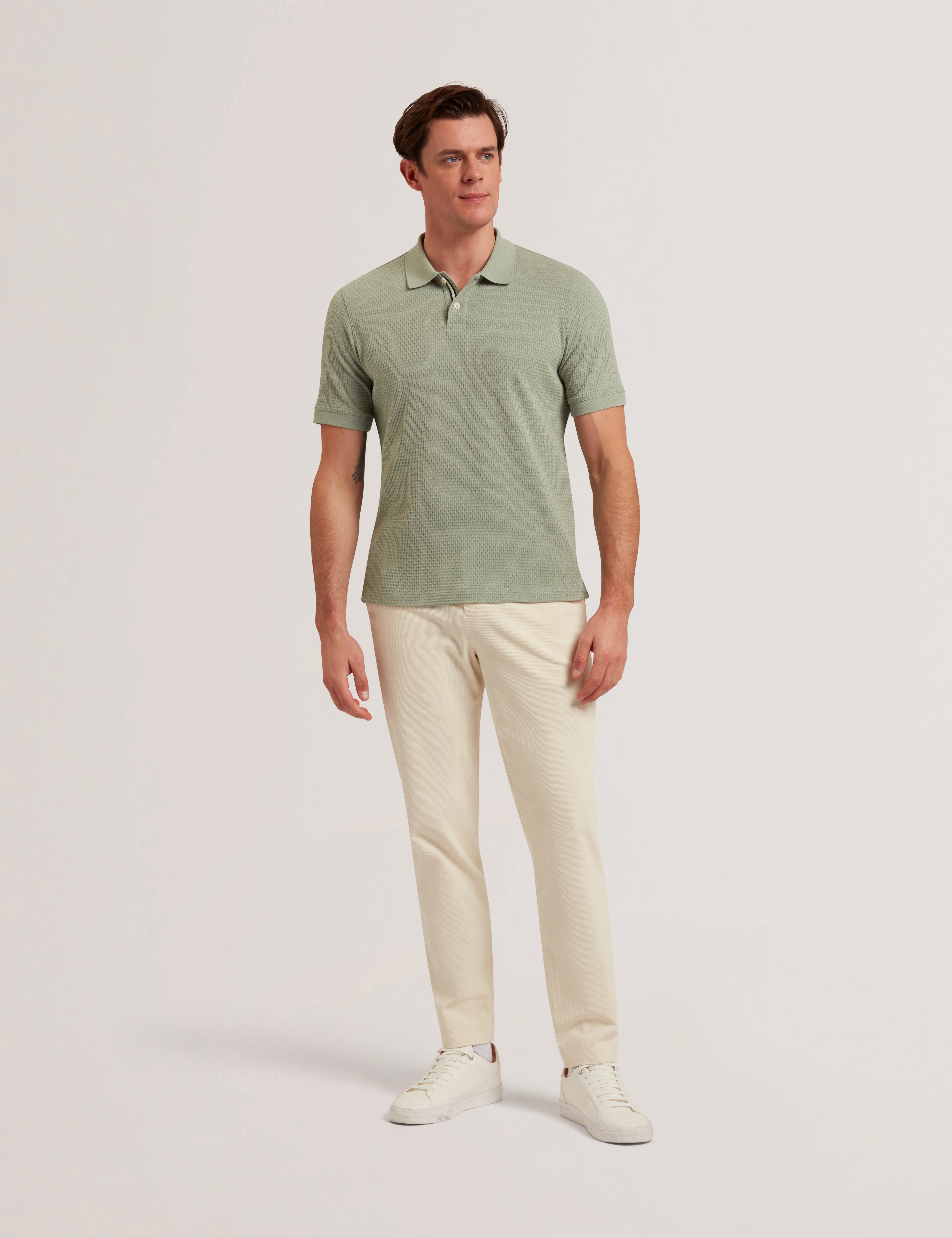Men's REDMAN-SS Regular Textured Polo