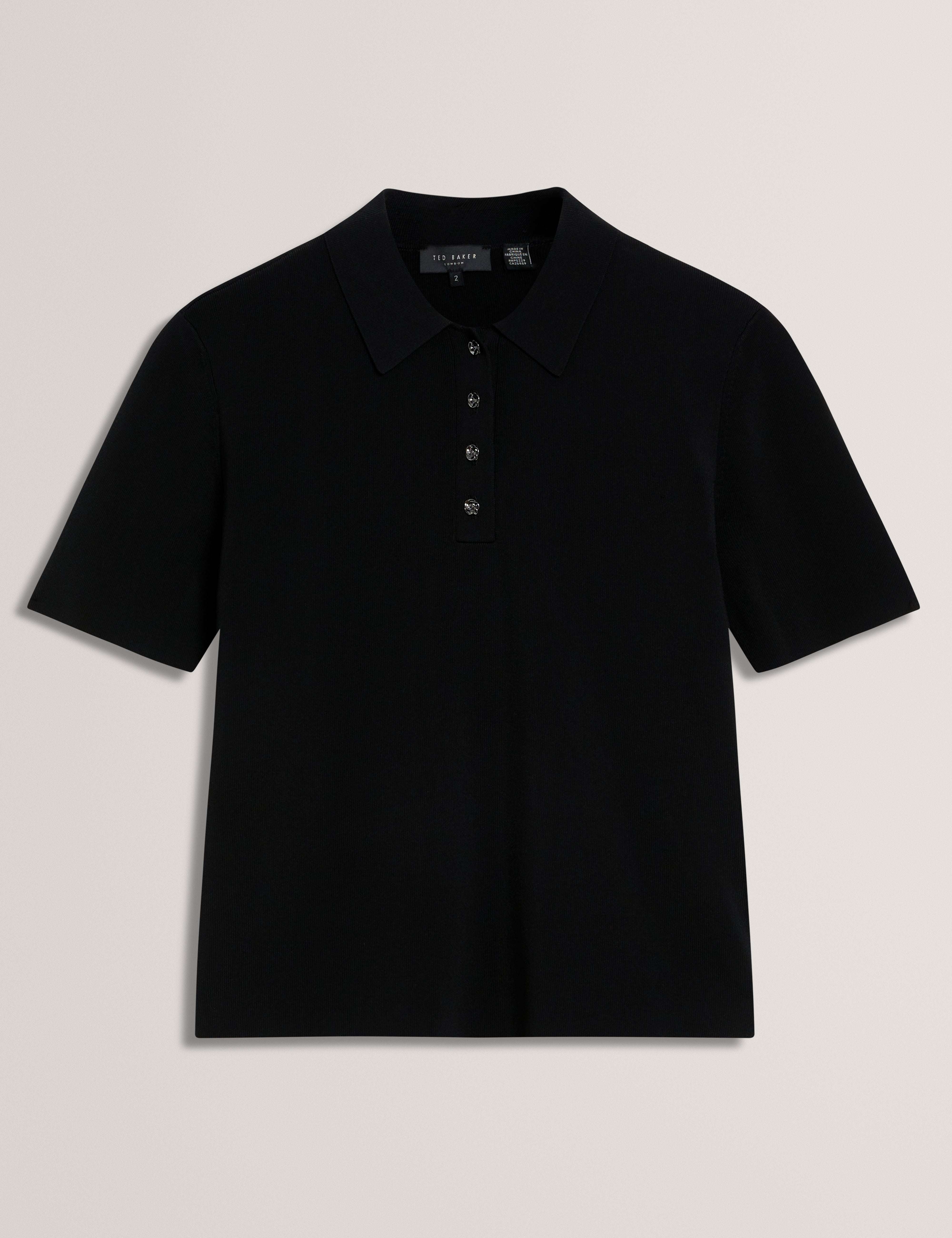 ELBETH: Knitted Short Sleeve Polo