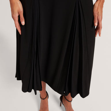 DEIRVA: Midi Skirt With Pleat Detail