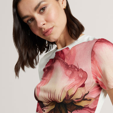 OBREY: Short Sleeve Printed Fitted Tee