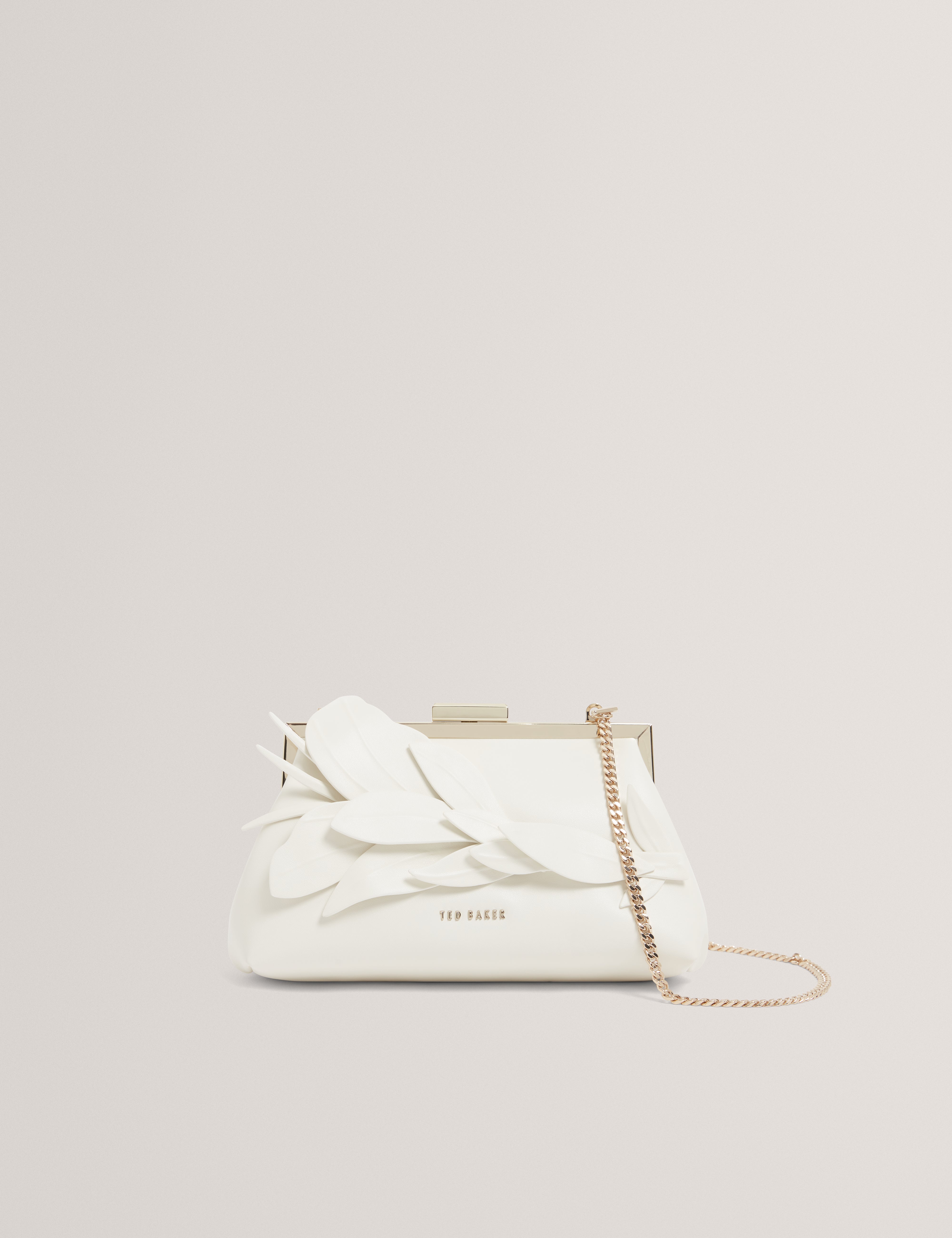 FLLORIA: Floral Applique Detail Clutch