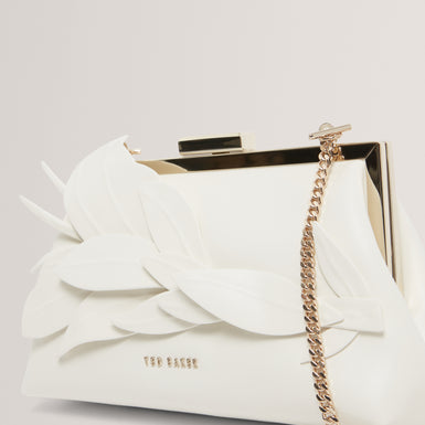 FLLORIA: Floral Applique Detail Clutch